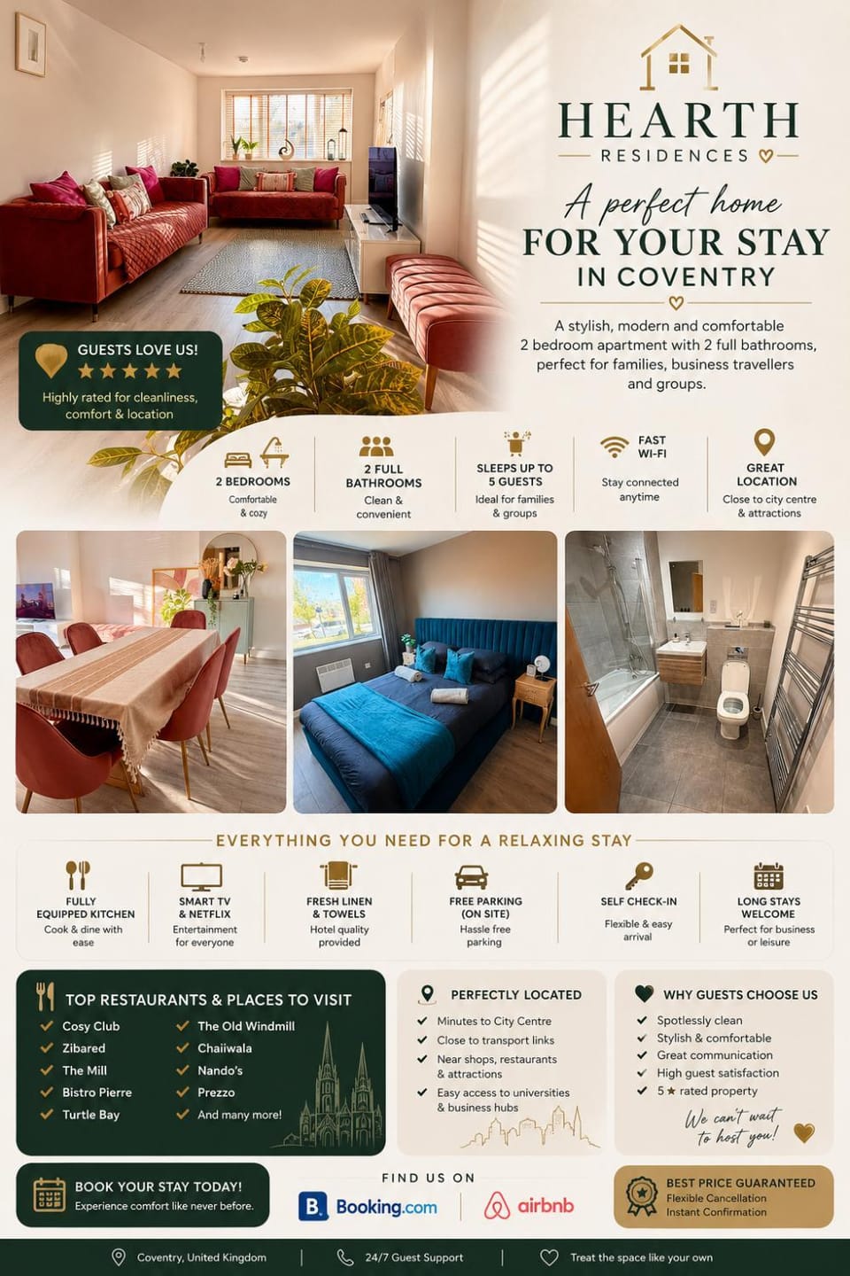 Hearth Residences - A perfect Home for Your stay Apartment in Coventry