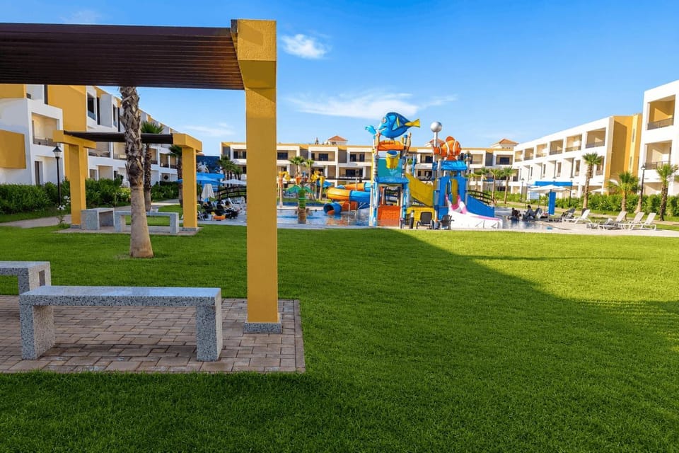 Children play ground, Garden, Pool view