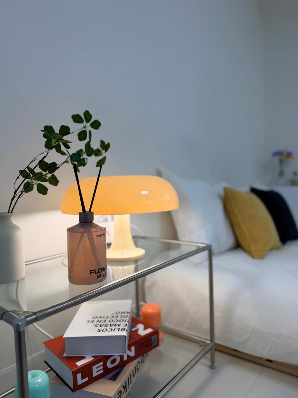 Bed, Seating area, Bedroom