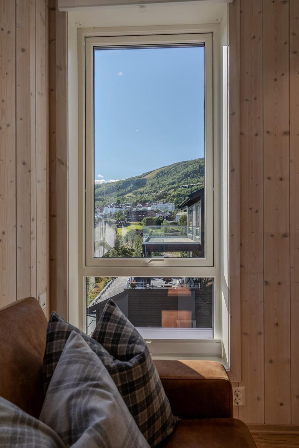 Natural landscape, Living room, Seating area, Mountain view