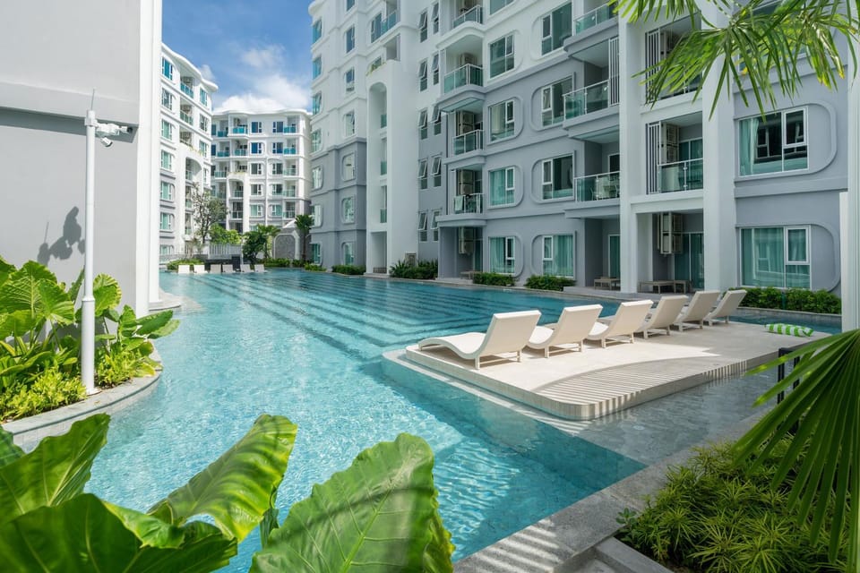 Property building, Day, Pool view, sunbed