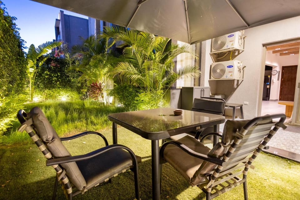 Patio, Spring, Day, Garden, Seating area, Garden view
