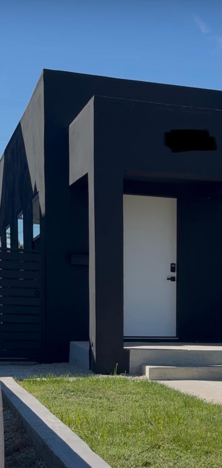 Property building, Text overlay