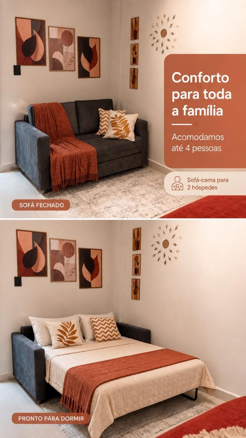 Beautiful studio one block from the beach Apartment in Santos