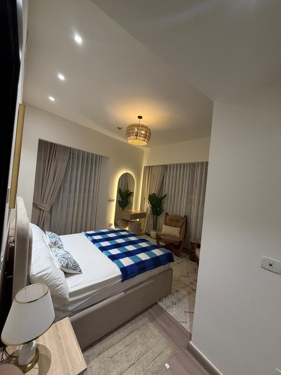 Furnished chalet with hotel furnishings in El Alamein Towers Apartment in Egypt