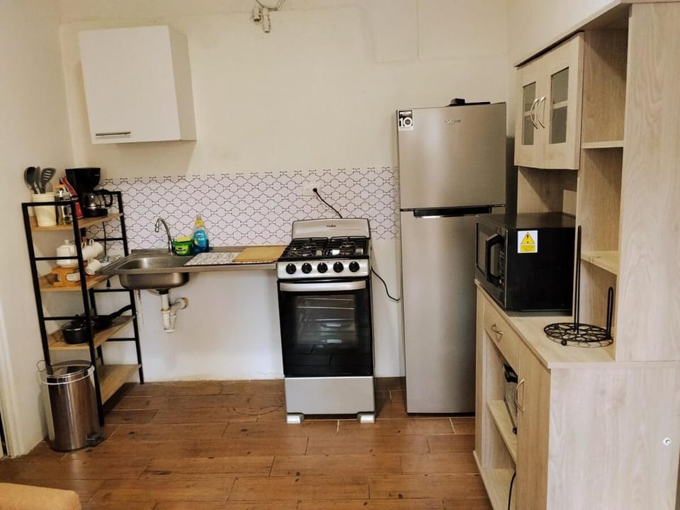 Kitchen or kitchenette, toaster