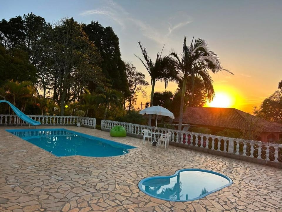 Pool view, Swimming pool, Swimming pool, Sunset, sunbed