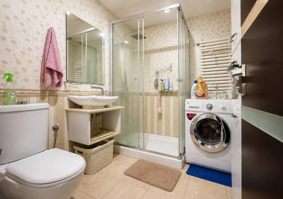 Shower, Toilet, washing machine