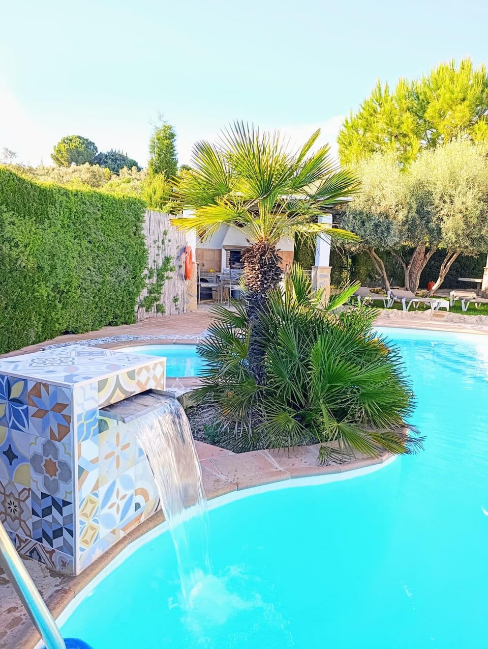 Spring, Day, Garden, Garden view, Pool view, Swimming pool, sunbed