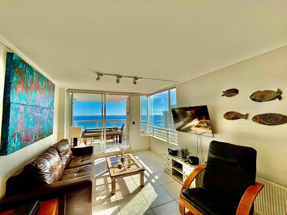 Frente a Playa Cochoa con piscina climatizada Apartment in Vina del Mar