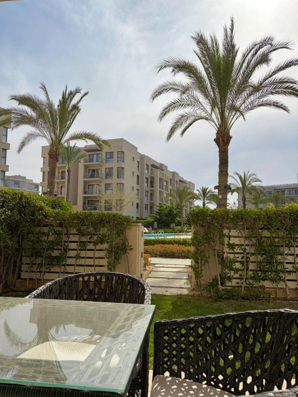 Spring, Day, Natural landscape, Garden, Garden view, Pool view, Swimming pool, Swimming pool