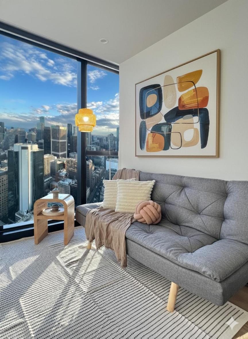 Cityscape Haven 2B2B with Stunning City Views Apartment in Melbourne