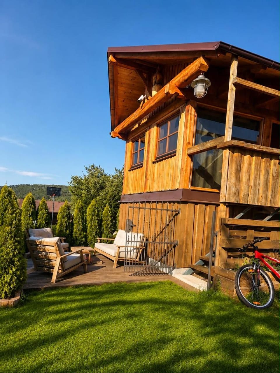 Wellness srub Orlík House in Czechia