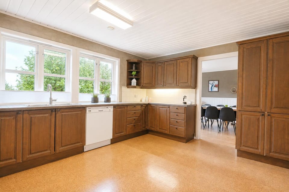 Kitchen or kitchenette, dishwasher