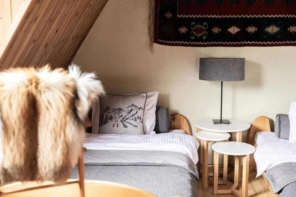Bed, Living room, Photo of the whole room, Seating area, Bedroom