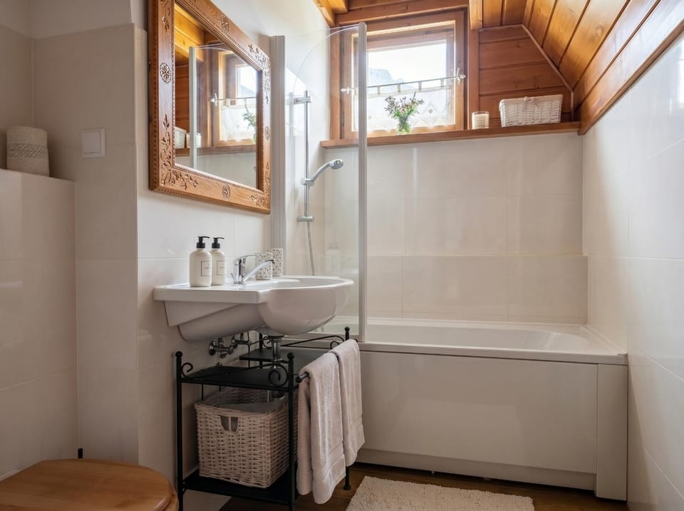 Shower, Bathroom, Bath, towels
