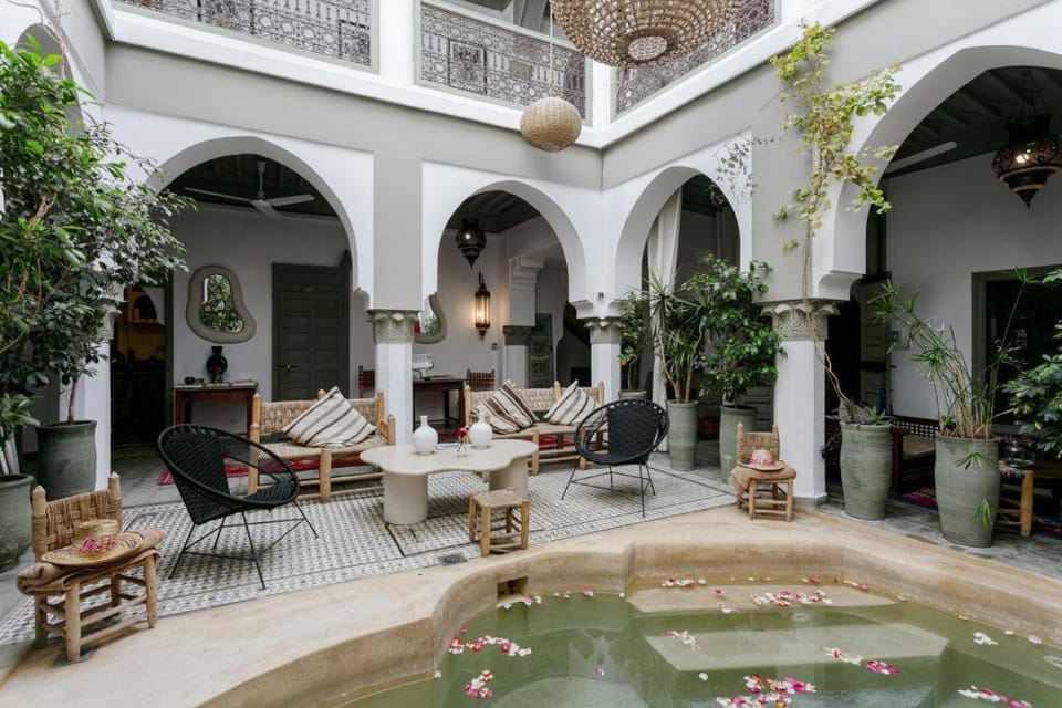 Patio, Day, Living room, Seating area, Pool view, Swimming pool