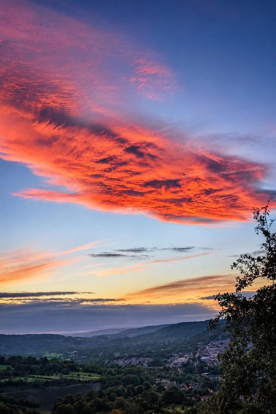 Natural landscape, Mountain view, Sunset
