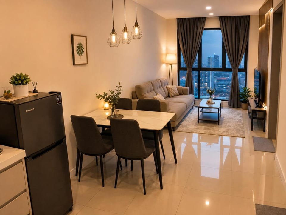 Living room, Seating area, Dining area