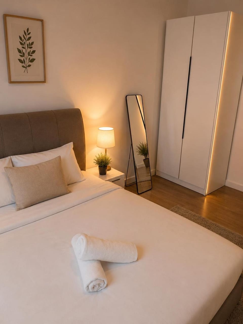 Bed, Photo of the whole room, Bedroom, wardrobe