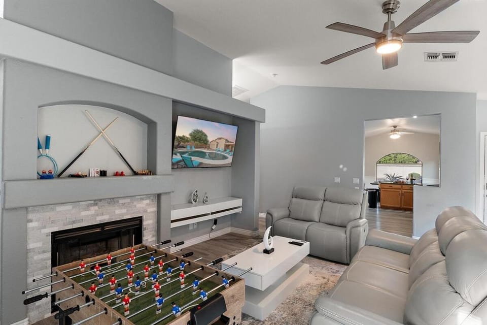 Reset & Rally! Heated Pool Spa Firepit BBQ 17 PPL Villa in Casa Grande
