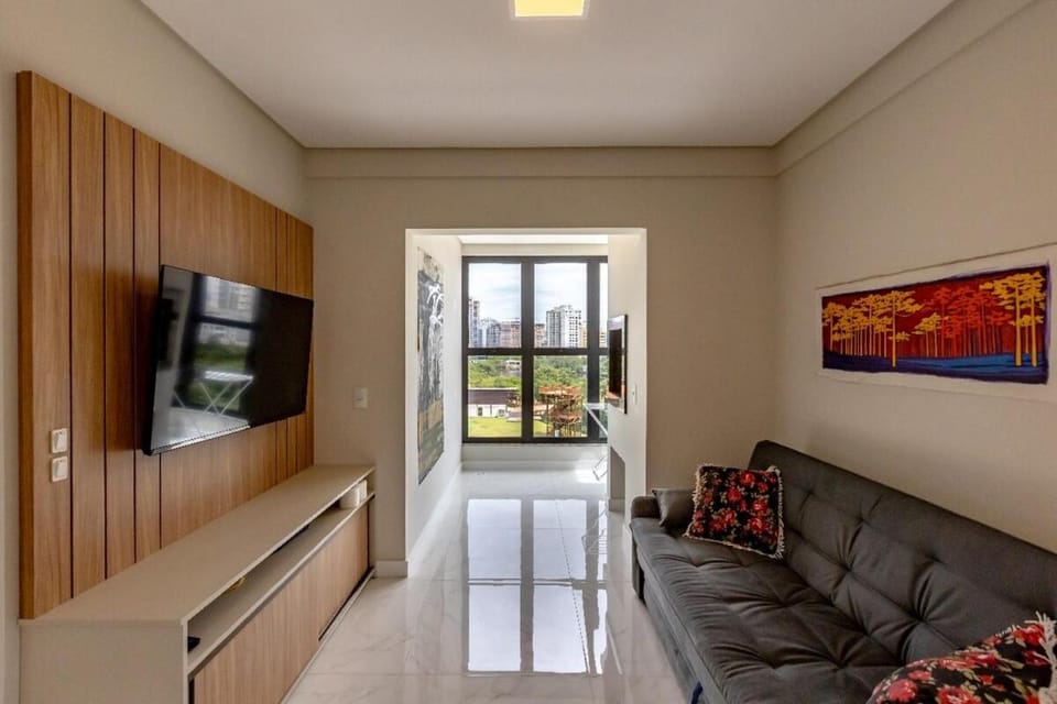 Apto novo de 3Q mobiliado a 150m da praia Perequê-SC com 1 vaga de garagem e prox ao lago e pier Hard Rock Café Apartment in Porto Belo