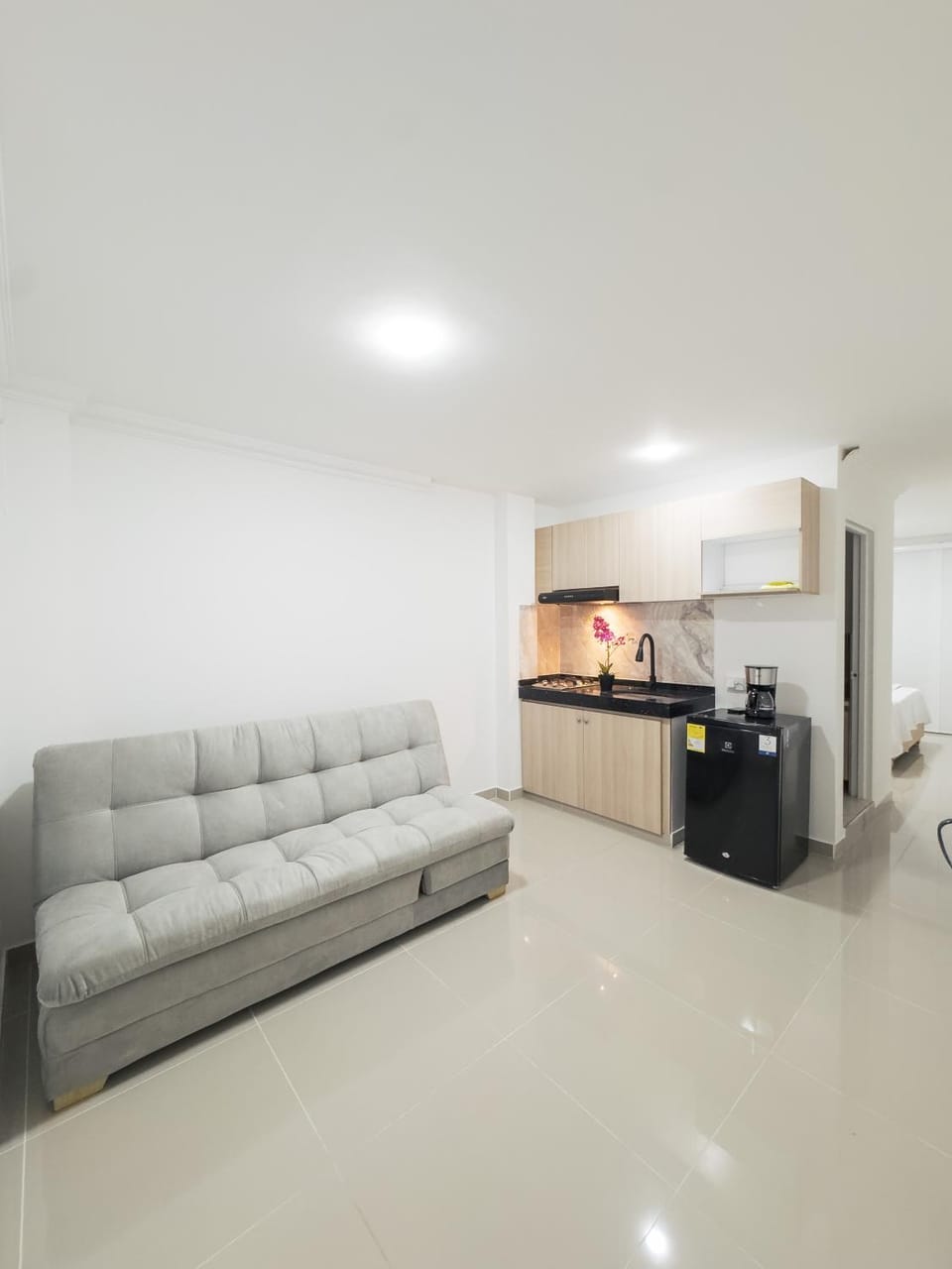 Kitchen or kitchenette, Living room