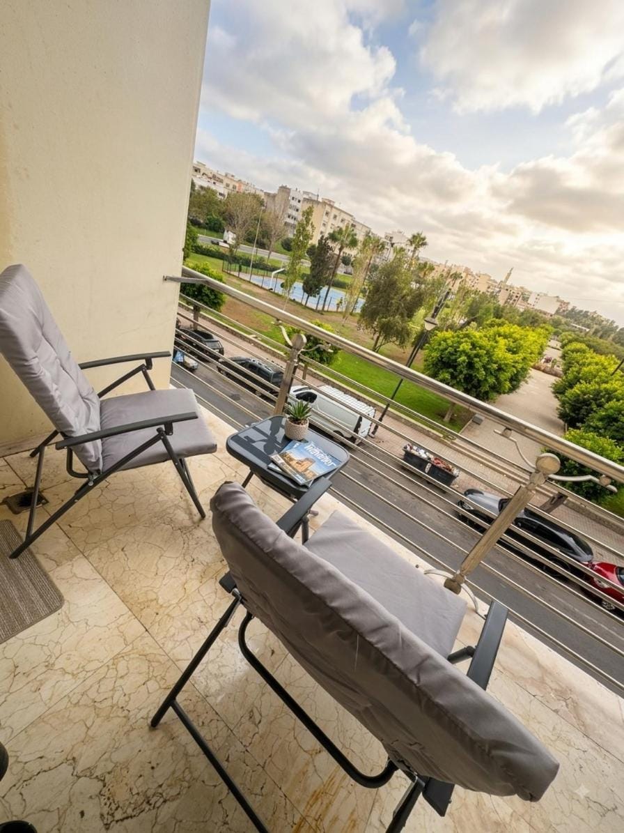 Luxury Majorelle Residence Central Park View & Amenities Apartment in Tangier