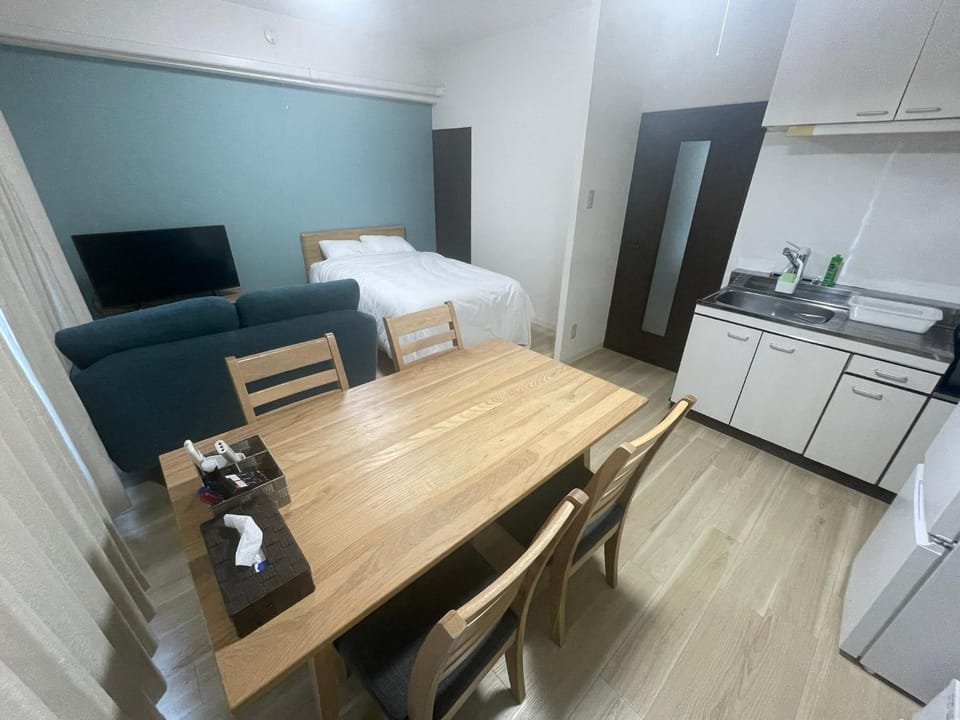 Bed, TV and multimedia, Kitchen or kitchenette, Living room, Dining area, kitchen