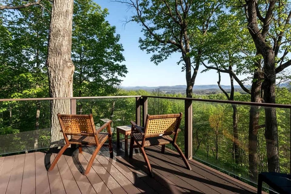 Luxury Mountain Cabin with Hot Tub & Panoramic Views Near Blue Ridge Parkway, Afton VA Cabin in Afton