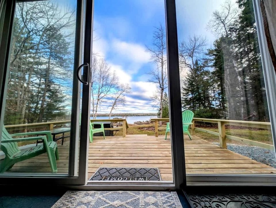 Incredible Cabin and Cozy Bell Tent by the Lake for a Unique Family Glamping Experience in Eastbrook, Maine Cabin in Eastbrook