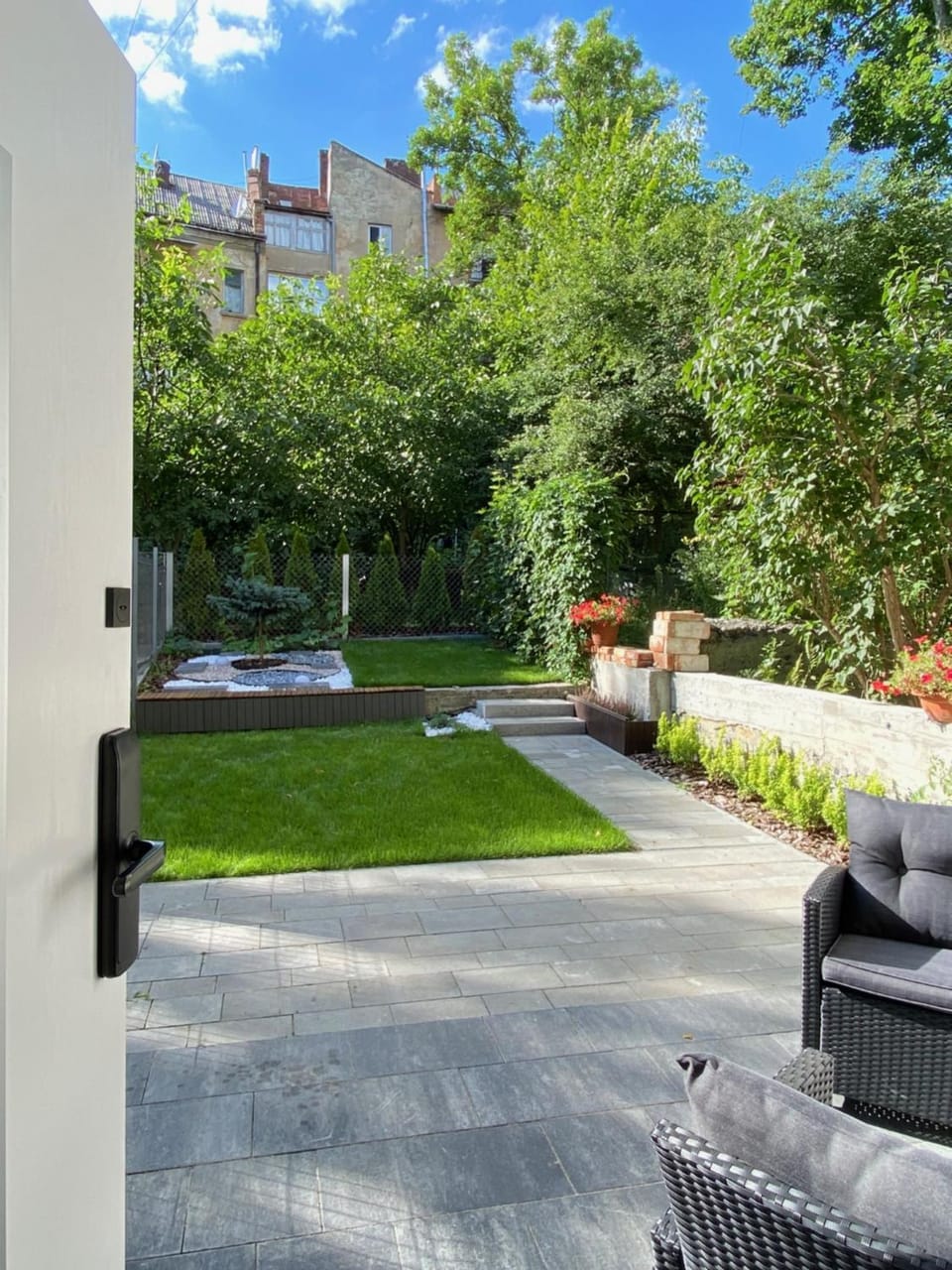 Patio, Garden, Garden view