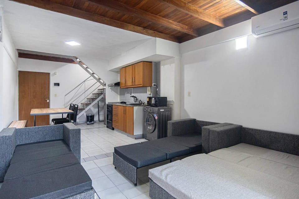 Living room, washing machine