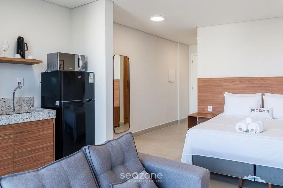 Kitchen or kitchenette, Living room, Bedroom