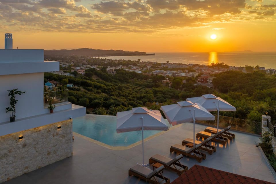 Sea view, Sunset, sunbed
