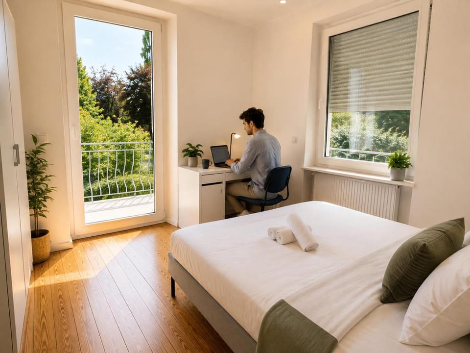 Villa55 - Bonnevoie Sud - Room 01 - Shared Kitchen Apartment in Luxembourg