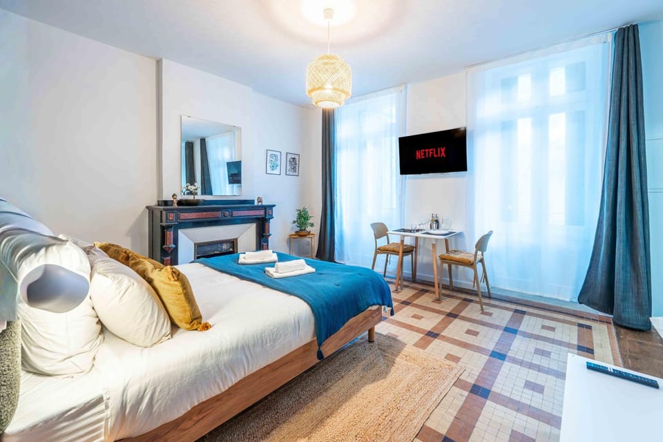 Les Suites du 48J Design 7 Suites Clim et kitchenette centre ville Apartment in Carcassonne