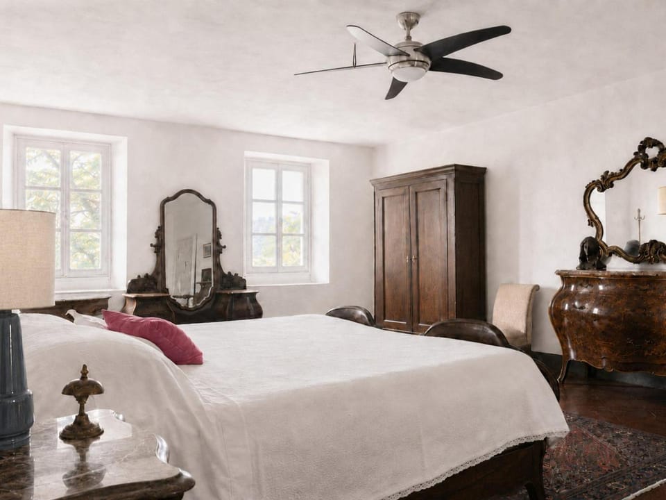 Bed, Photo of the whole room, Bedroom, wardrobe