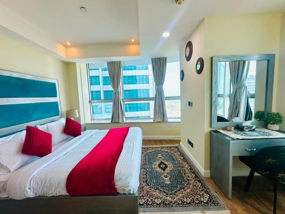 Bed, TV and multimedia, Photo of the whole room, Bedroom, hair dresser, wardrobe