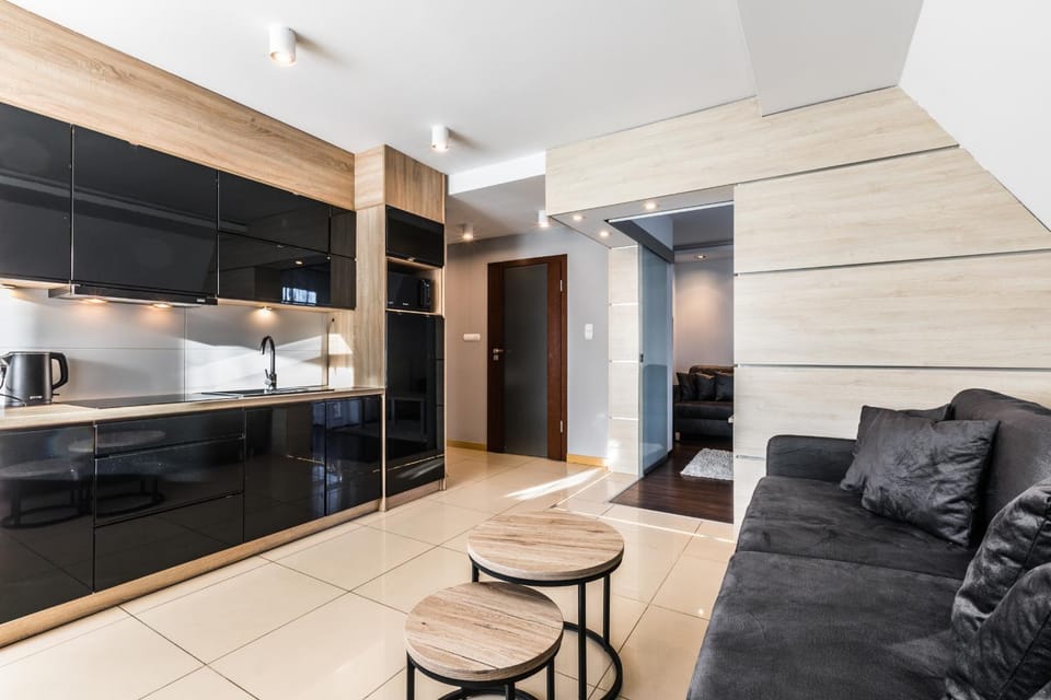 Living room, kitchen