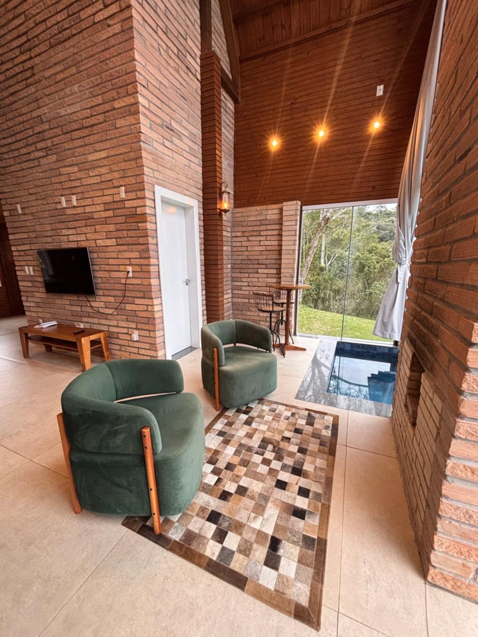 View (from property/room), Seating area, fireplace
