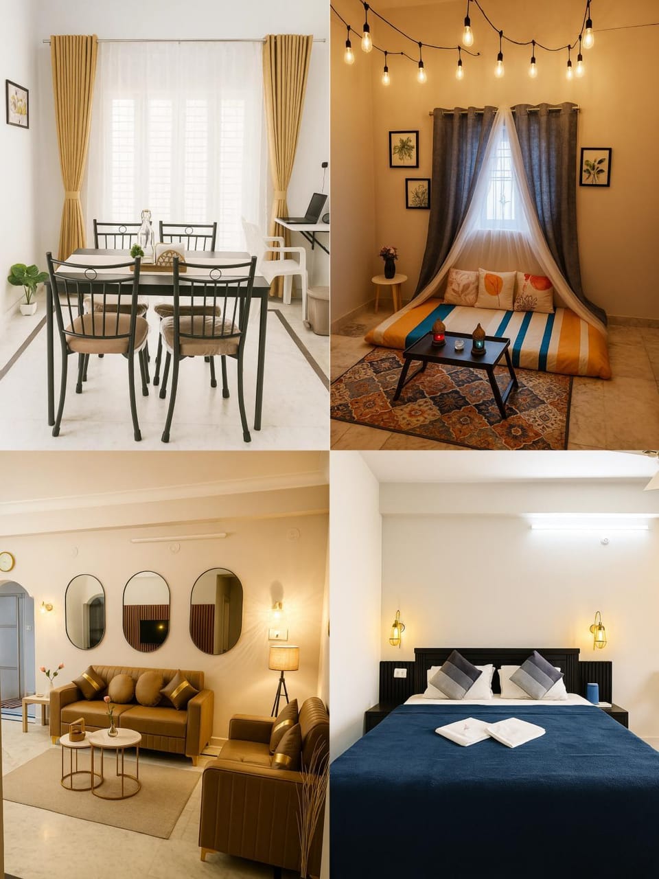 Bed, Living room, Photo of the whole room, Seating area, Dining area, Bedroom