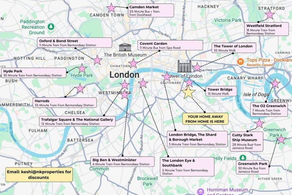 Luxury 5 bed Tower Bridge House in London Borough of Southwark