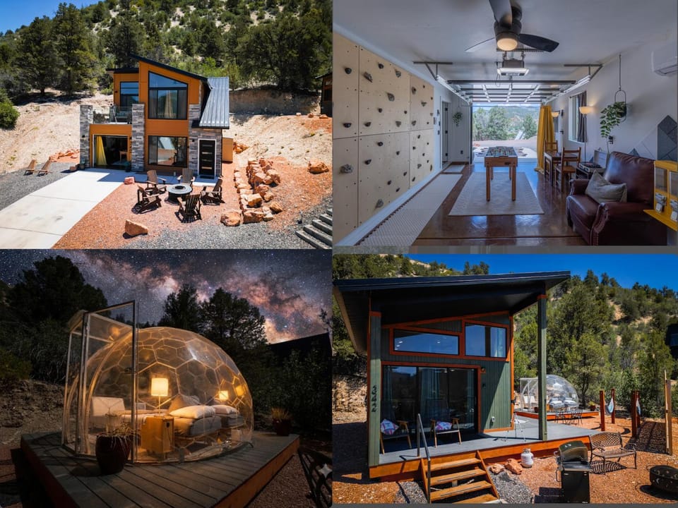 Stargazing Dome Climbing Wall Zion & Bryce House in Glendale