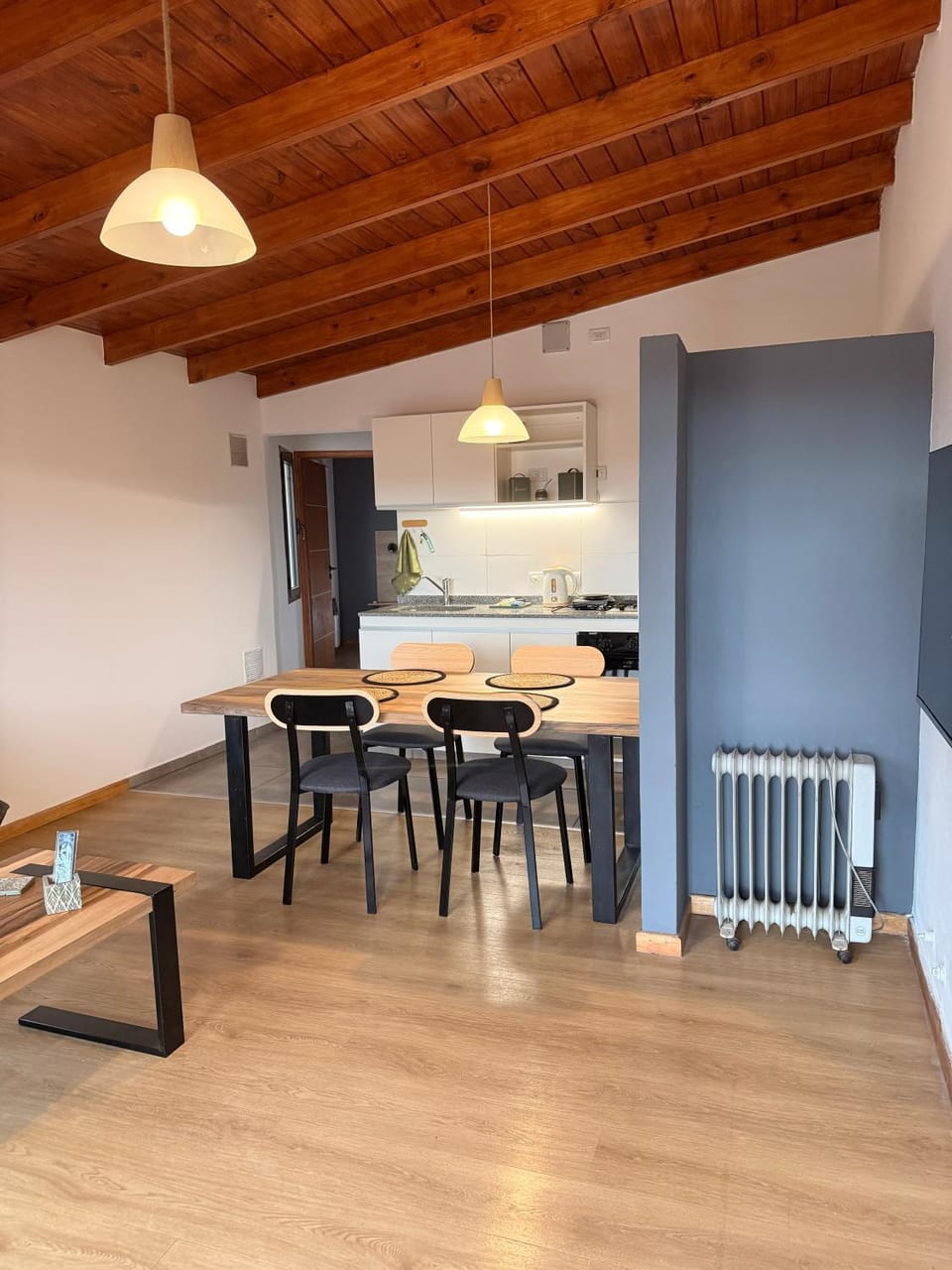 Kitchen or kitchenette, Living room, Dining area