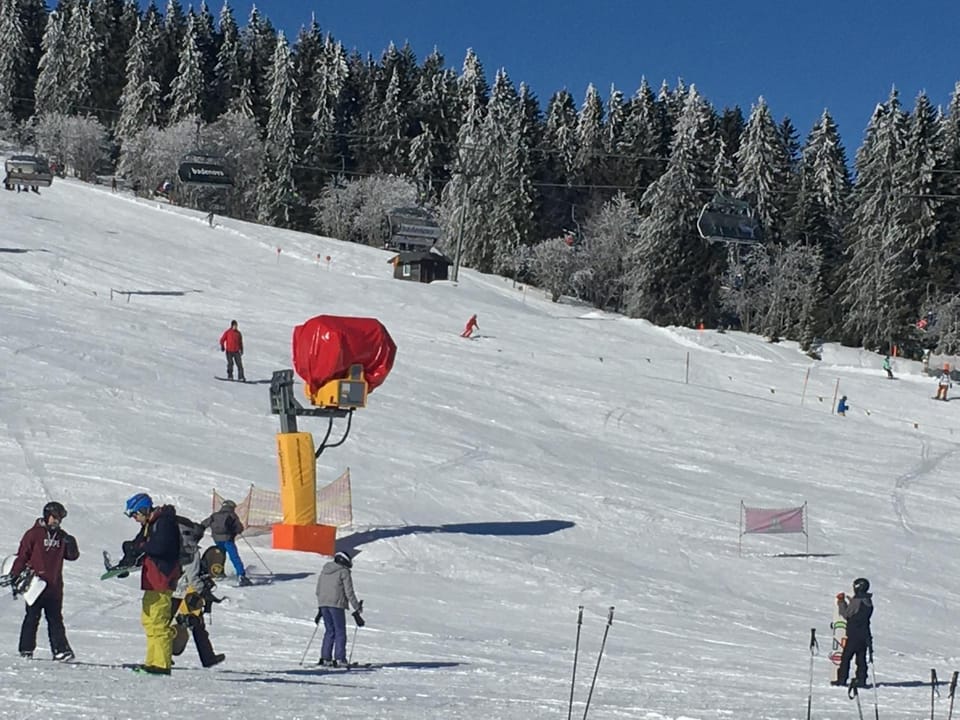 Winter, Skiing