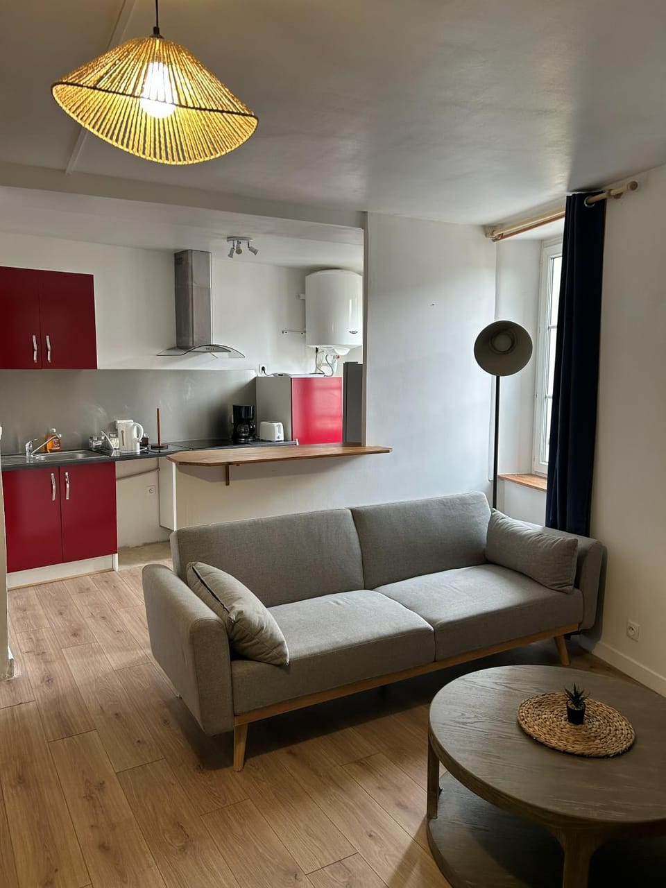 Living room, Seating area, stove