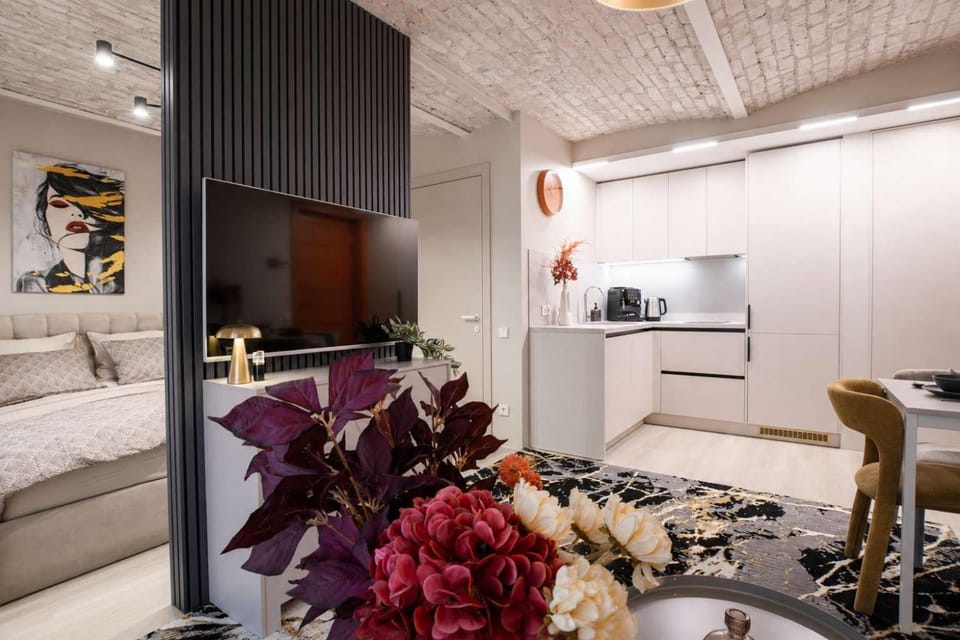 Scheffel Courtyard Residences Grand Studio Combo Apartment in Riga
