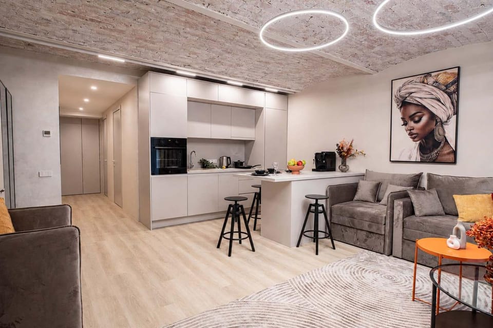 Scheffel Courtyard Residences Grand Studio Combo Apartment in Riga