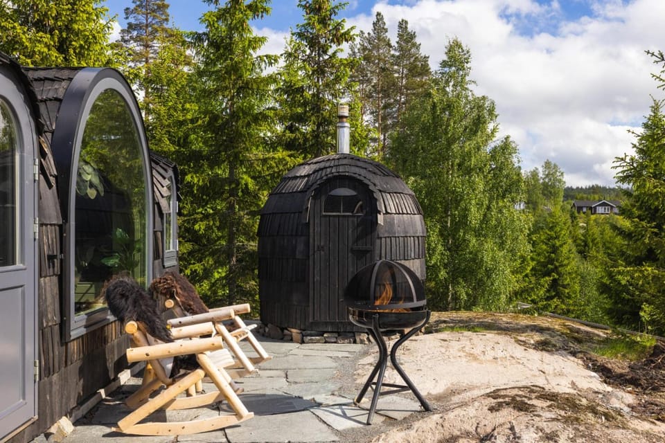 Konglehytta 3 · Badstu · Dyrevennlig · 30 min OSL Chalet in Viken, Norway